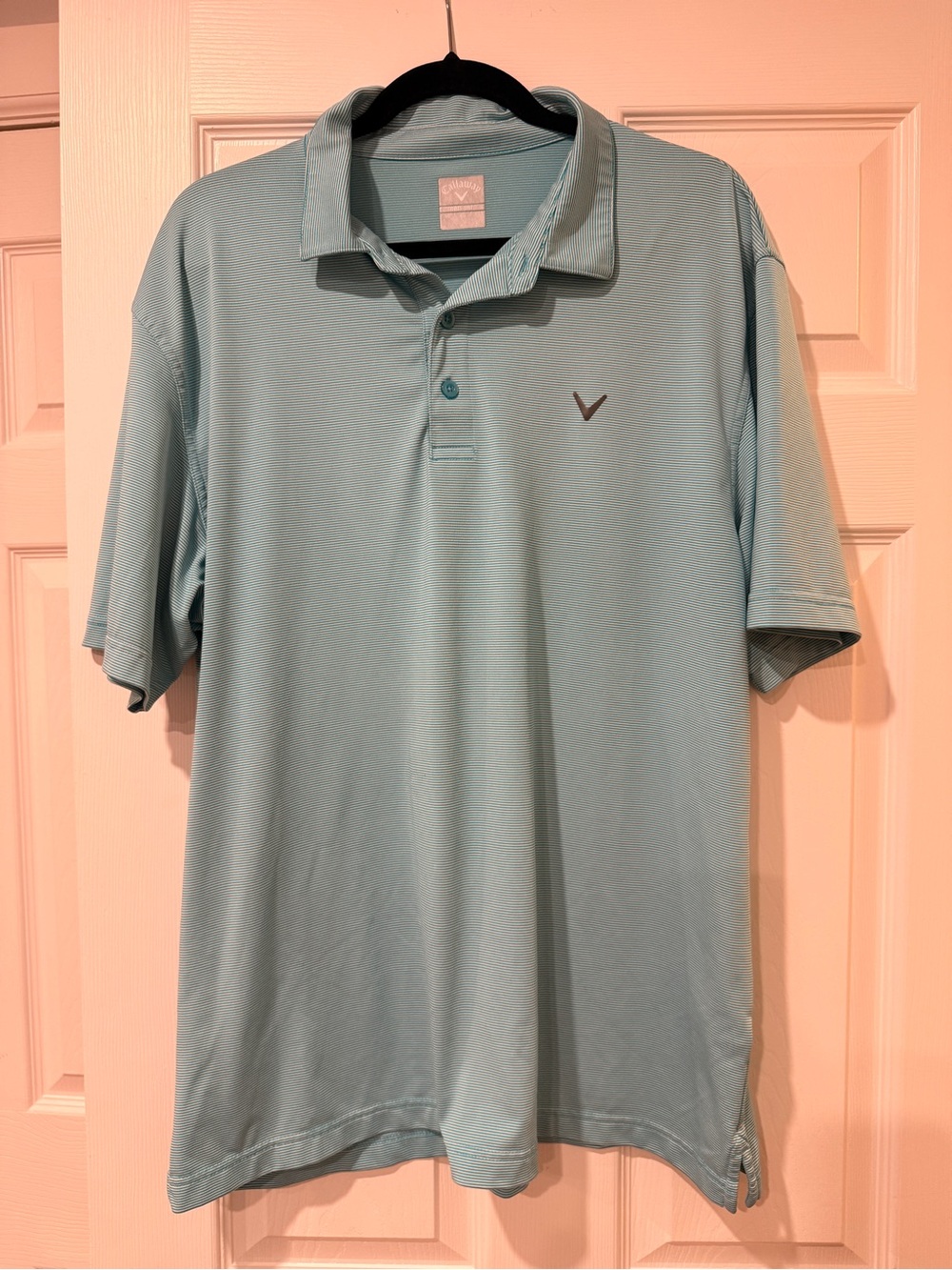 Callaway Men’s Light Blue Golf Polo with Subtle Logo